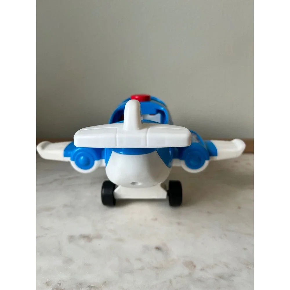 Fisher-Price Little People Travel Together Airplane Musical Toy Blue Jet Works